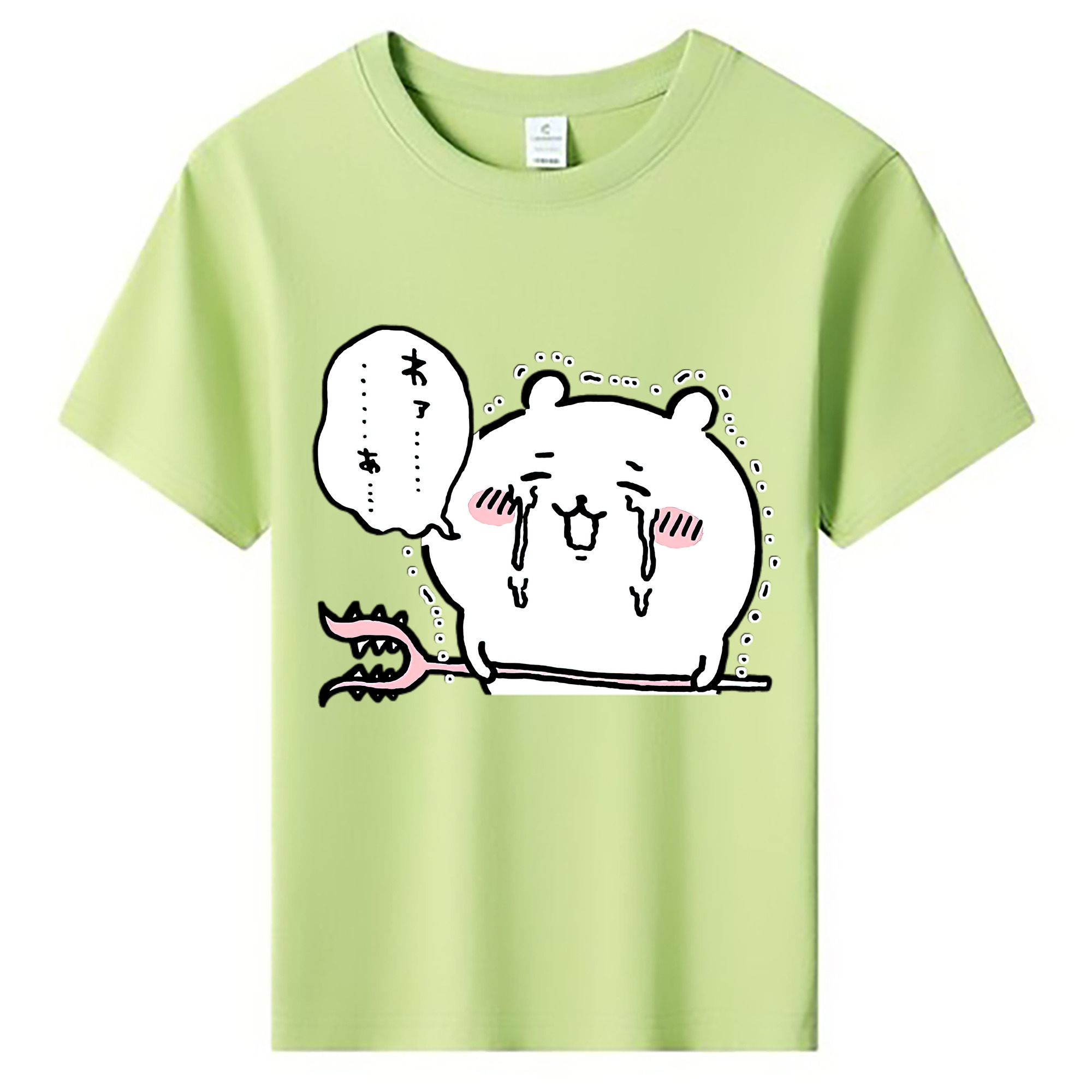 （画像用） ちいかわ ちいかわ Chii-kawa chiikawa 綿100％キッズTシャツ（フロントプリント）
